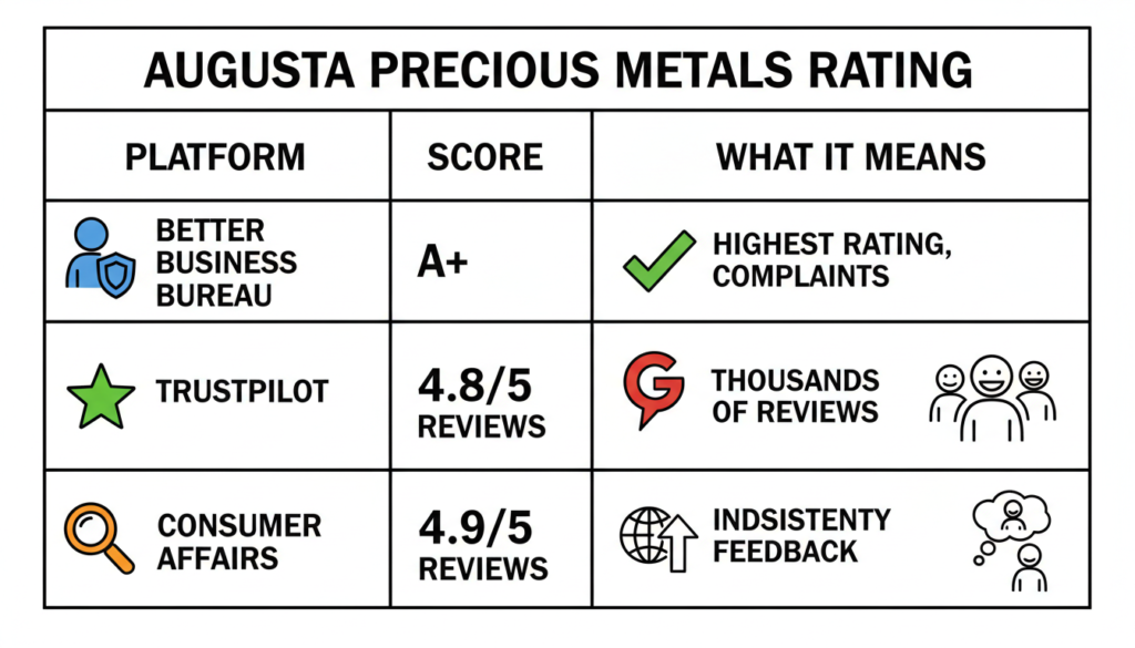 augusta precious metals raings
