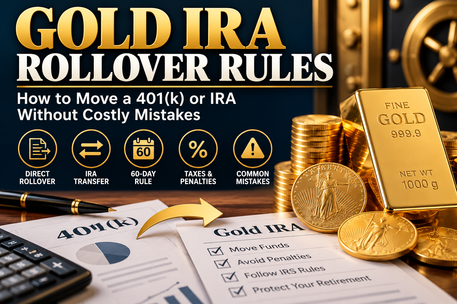 Gold IRA Rollover Rules: How to Move a 401(k) or IRA Without Costly Mistakes
