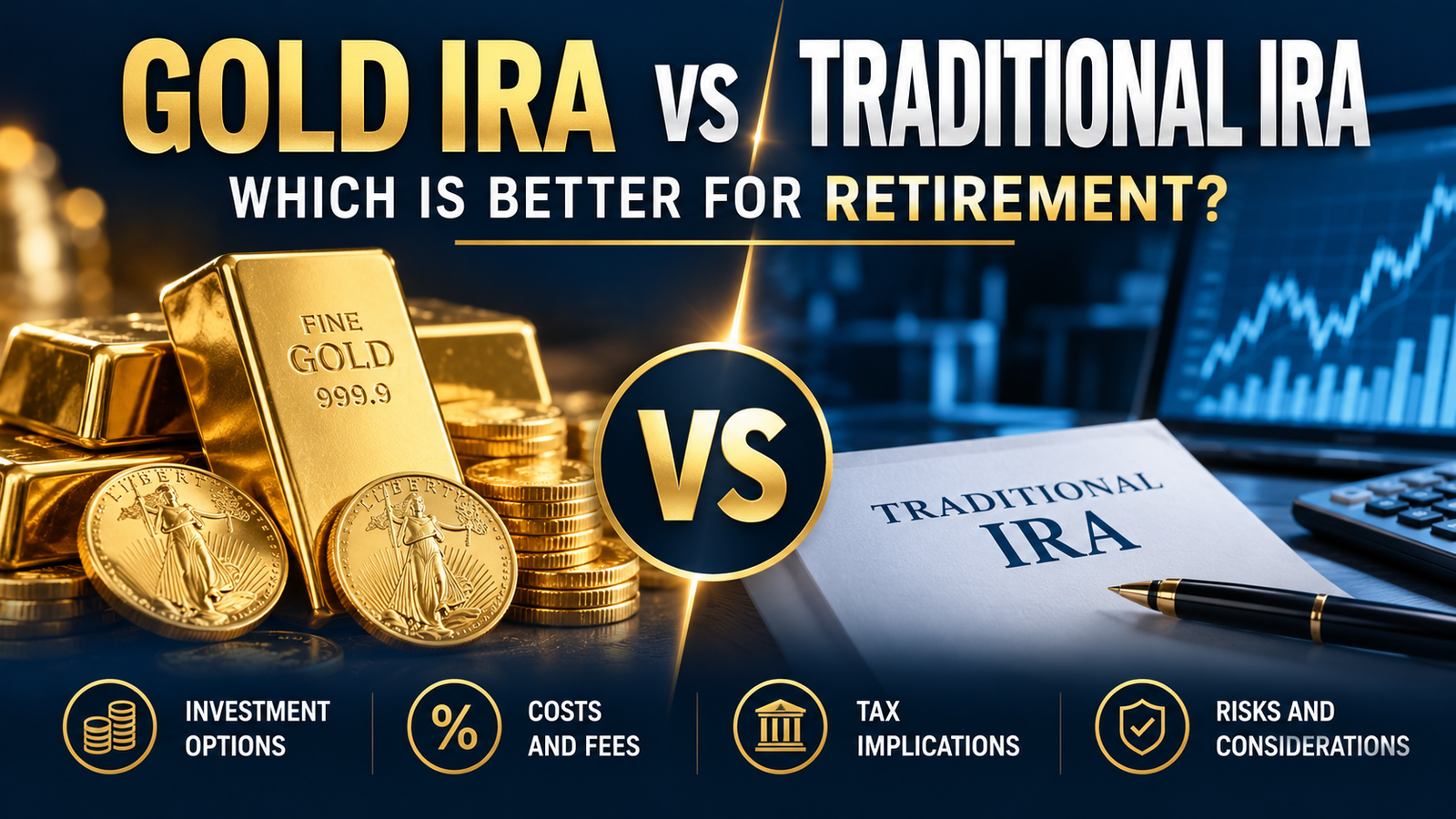 Gold IRA vs Traditional IRA: Which Is Better for Retirement?