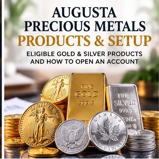Illustration of Augusta Precious Metals gold and silver products and IRA account setup